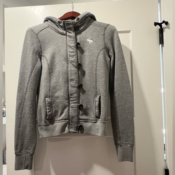 Abercrombie & Fitch Gray Jacket - Picture 1 of 4